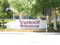 Yahoo! sign.