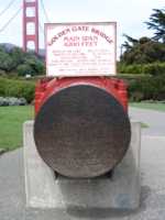 Cross section of cable of Golden Gate Bridge