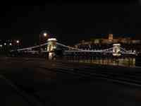Light-lined Chain Bridge across the Danube