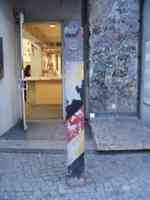 Segment of Berlin Wall outside museum