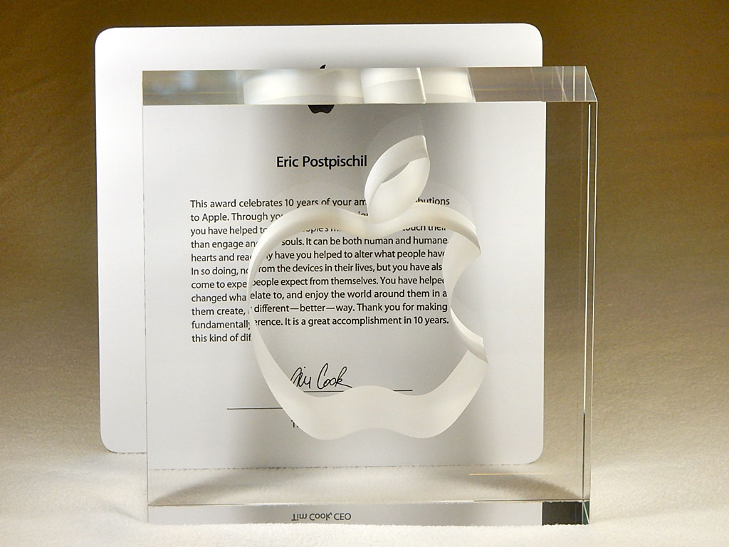 Apple Ten-Year Service Award