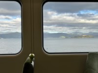 Bay view from the train