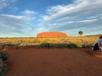 Uluṟu as the sun sets