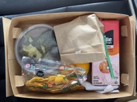 Box lunch on boat