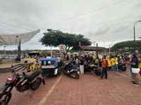 Town watching soccer